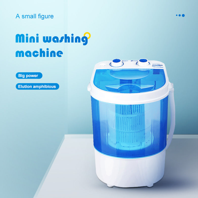 Suzicca 2in1 Mini Washing Machine Portable Washer with USB Cable Perfect  for Travel Home Business Trip (B) 