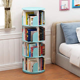 Intexca 4 Tier 360° Rotating Stackable Shelves Bookshelf Organizer