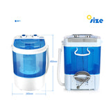 Intexca Electric Mini Portable Compact Portable Washing Machine Hold 2.5 Kg Clothes for Children, Camping, Dorm