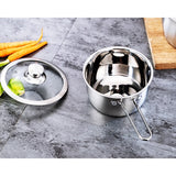 Stainless Steel Pot Combo 2 Pcs w/ 20cm Soup Pot &16cmSauce Pot