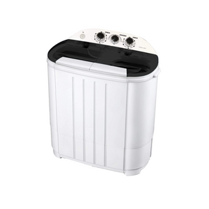 Compact Portable Washer & Dryer with Mini Washing Machine and Spin Dryer, White