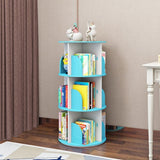 Intexca 4 Tier 360° Rotating Stackable Shelves Bookshelf Organizer